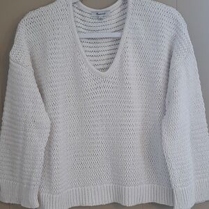 Madewell S Light Ivory Knit Sweater